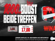 Winamax Quotenboost: 17,00 Quote für Köln vs Leverkusen