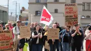 Zalando-Protest in Erfurt: Gewerkschafter und Politiker kritisieren Konzern scharf