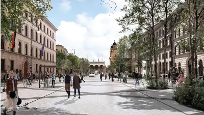 300 Bäume: So wird die Ludwigstraße grüner und autofreier