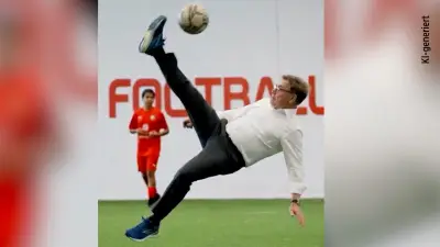Außenminister Wadephul kickt in Marokko mit Ex-DFB-Star Bellarabi