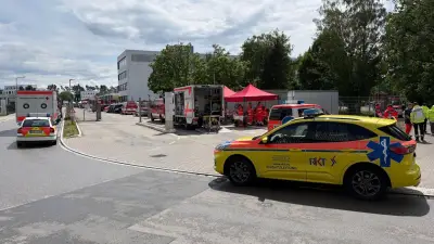 Chemieunfall in Nürnberg: 30 Verletzte, zwei lebensgefährlich