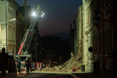 Haus in Görlitz eingestürzt: Fünf Menschen unerreichbar