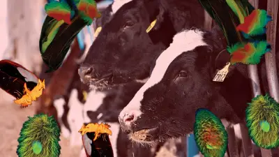 Klimakiller Kuh: Farbenfrohe Mikroben im Pansen erzeugen Methan