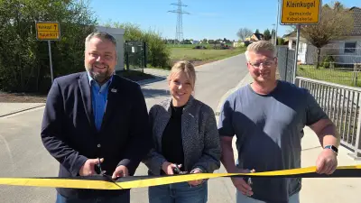 Millionenprojekt in Kabelsketal abgeschlossen: Neue Straße in Kleinkugel
