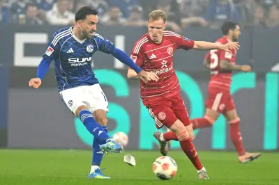Mit Bier auf dem Rasen: Schalke feiert Bundesliga-Rückkehr
