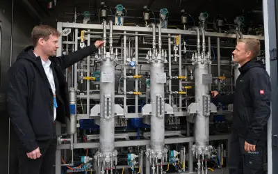 Pilotanlage bei Rostock: Wasserstoffspeicherung mit Backpulver