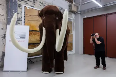 Ruhr Museum stellt Weltrekord auf: Größtes gehäkeltes Mammut der Welt