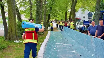 Sangerhausen investiert 100.000 Euro in mobilen Hochwasserschutz