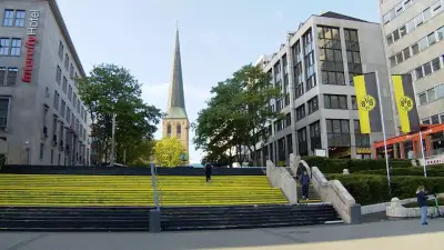 Schwarz-gelbe Sprüh-Attacke: Katherinentreppe in Dortmund beschmiert