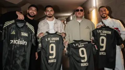 Union-Star Livan Burcu trifft Backstage auf Frankfurter Rapper Celo