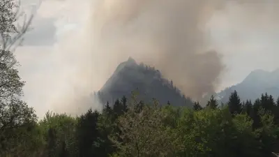 Waldbrand am Saurüsselkopf: Lage in der Nacht weiterhin dynamisch