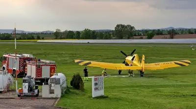 Waldbrand bei Blankenburg: Löschflugzeug „Hexe 1“ verhindert Schlimmeres