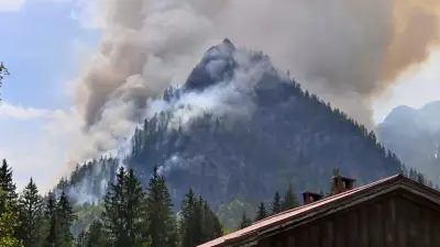 Waldbrand in den Chiemgauer Alpen: Katastrophenfall in Traunstein