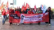 1. Mai in Schwerin: Gewerkschaften warnen vor Sozialstaatsabbau