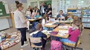 Bildungsminister Riedel besucht Evangelische Grundschule Wolfen
