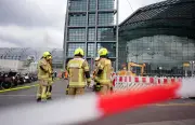 Brand am Berliner Hauptbahnhof: Container in Flammen