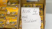 Butter-Rationierung im Supermarkt: Angebote locken, dann Abzählen