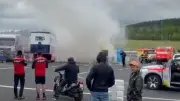 Feuerdrama auf Rennstrecke Most: Fahrerlager evakuiert, Explosionen