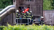 Feuerwehr rettet Mädchen aus Kletterturm in Mainz-Gonsenheim