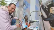 Graffiti in Halle: Michael Gensen lässt Hauswände Geschichte atmen