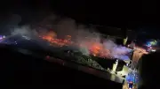 Großeinsatz in Niedersachsen: Putenstall in Flammen