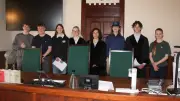 Gymnasiasten simulieren Gerichtsprozess im Amtsgericht Pasewalk