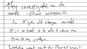 Handschriftliche Notiz: Mysteriöser Abschiedsbrief von Epstein aufgetaucht