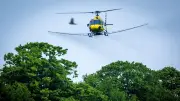 Hubschraubereinsatz gegen Eichenprozessionsspinner in Jessen