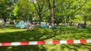 Israel-Feinde errichten Hass-Camp an historisch belastetem Ort in Hamburg