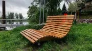 Neue Hangsofas am Saaleradweg laden zum Verweilen ein