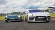 Porsche Panamera vs. Taycan: Duell der Rekordjäger auf dem Lausitzring