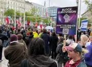 Protest gegen Israels ESC-Teilnahme in Wien: Tausende fordern Ausschluss