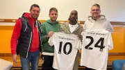 RB-Star Diomande dreht Werbespot bei Kreisklasse-Klub Nordwest