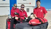 Saisonstart in Warnemünde: Rettungsschwimmer im Einsatz