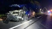 Schwerer Unfall auf B 100 bei Bitterfeld: Mehrere Verletzte