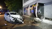 Schwerer Unfall in Merseburg: Herausgehobene Gullideckel lösen Horror-Crash aus