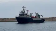 Timmy-Crew in Sassnitz: Arne Tiselius legt an