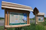 Vandalismus am Bockwitzer See: Lehrpfad schwer beschädigt