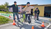 Verkehrsgarten Naumburg: Kinder lernen sicheres Radfahren