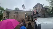 Wedderstedt: Kirchenruine erhält neues Dach – Richtfest gefeiert