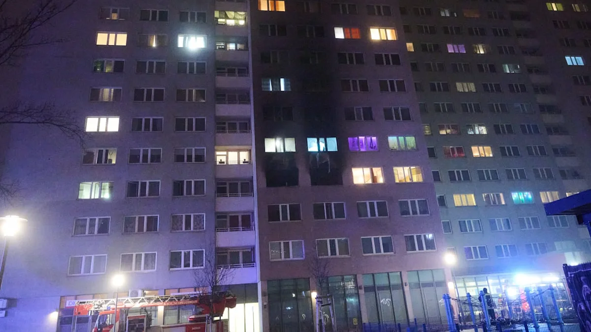 Kind stirbt bei Brand in Berliner Hochhaus