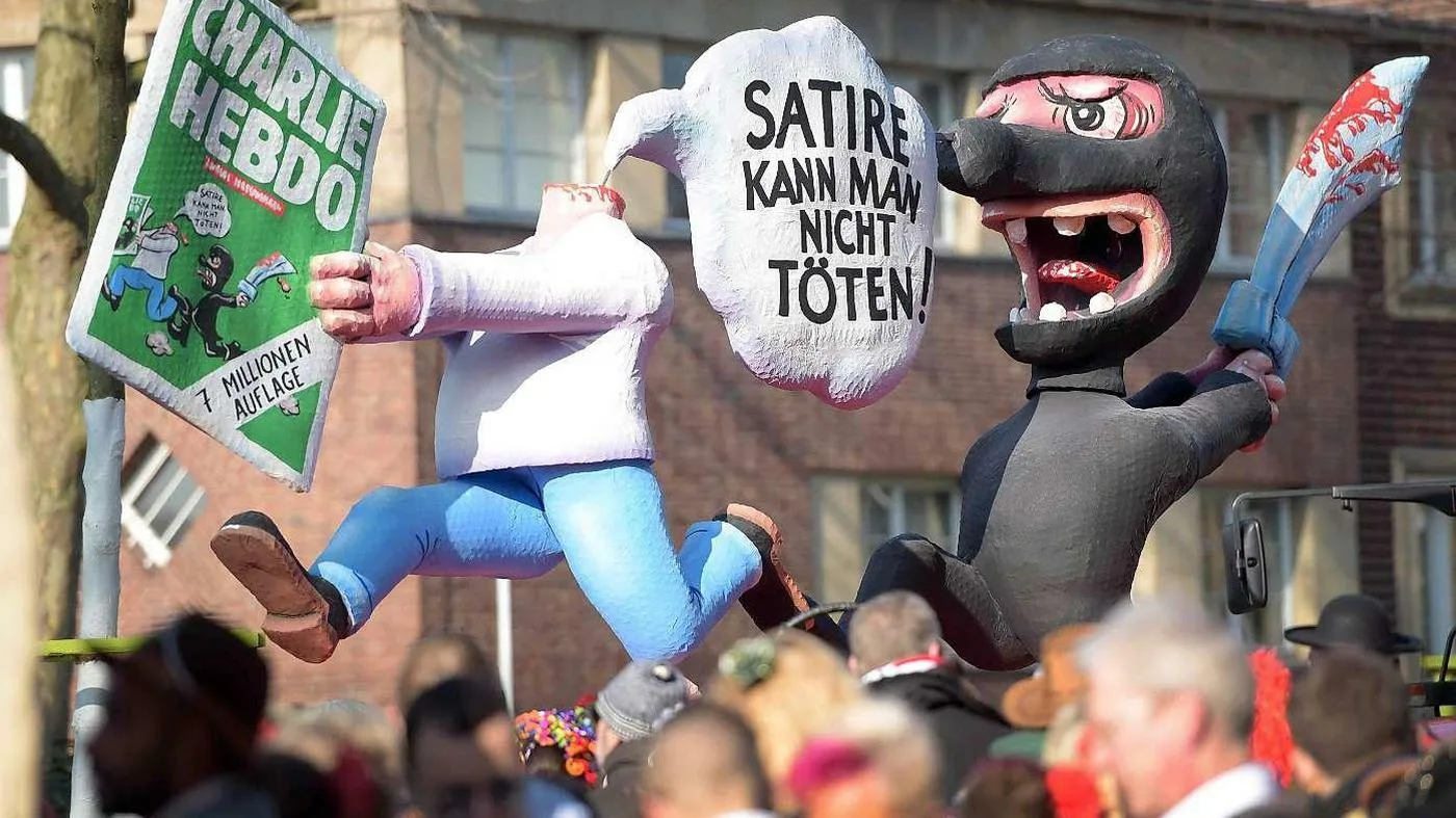 Rosenmontag: Karneval trotzt Terror mit Satire-Wagen