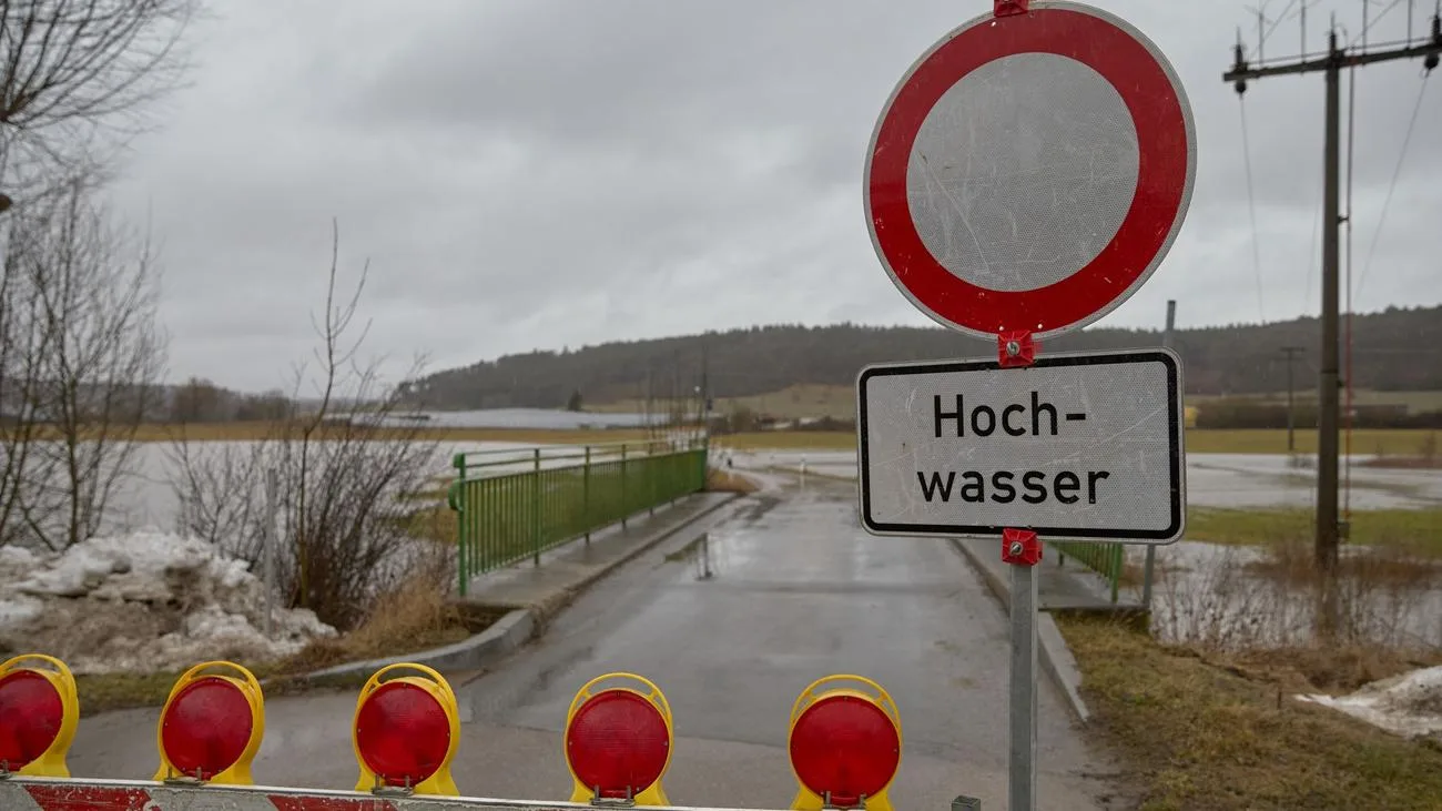 Tauwetter und Regen: Hochwassergefahr in Bayern steigt