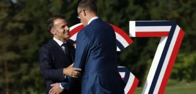 G7-Gipfel auf Instagram: Macron begrüßt Merz mit besonderem Lied