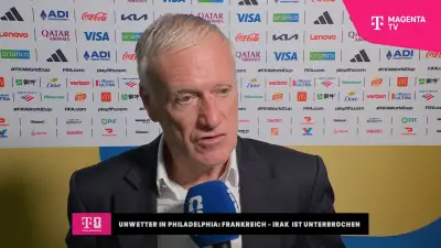 Kurios: Frankreich-Trainer Deschamps gibt Interview in der Halbzeitpause
