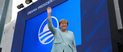Merkel überrascht bei Obama-Museum-Einweihung in Chicago