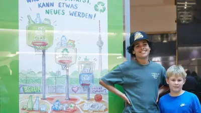Plakatwettbewerb: Berliner Schüler gewinnen mit kreativen Mülltrenn-Ideen