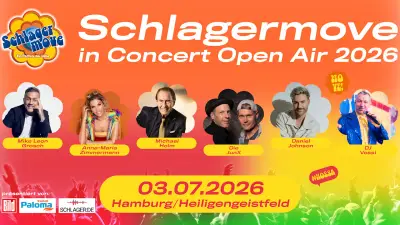 Schlagermove Concert 2026: 100 Freikarten für Hamburg gewinnen