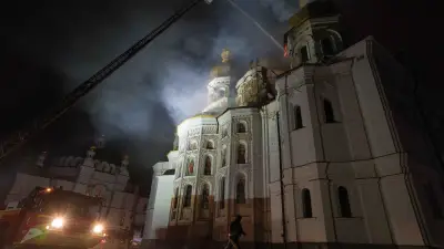 Ukraine-Krieg: Höhlenkloster brennt nach russischem Angriff – Trump vermittelt