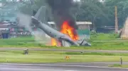 Fünf Tote bei Militär-Unglück in Indien: Transportflugzeug abgestürzt